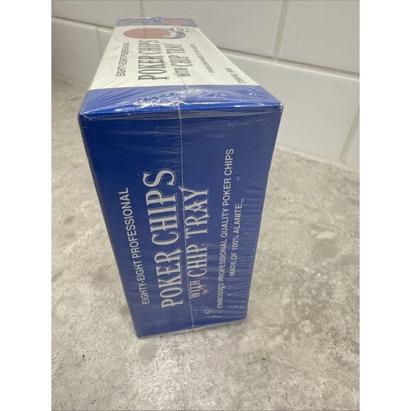 New Set of 88 Jax Professional Alanite Poker Chips, Stackable Tray from 1982 - Picture 6 of 6